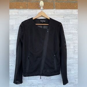 ANATOMIE black mesh motto jacket size large